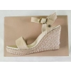 Damskie sandały Tommy Hilfiger espadryle -FW0FW06180 Light Gold -jasny beż