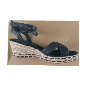 Damskie sandały espadryle Tommy Hilfiger - Wedge Sandal FW0FW06303