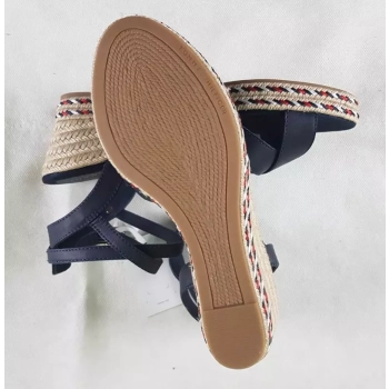 Damskie sandały espadryle Tommy Hilfiger - Wedge Sandal FW0FW06303