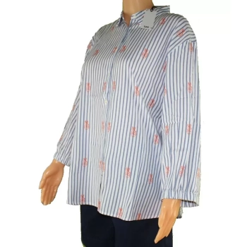 Damska koszula Lee -Bell Sleeve Shirt L45ZKIEQ - paski z nadrukiem