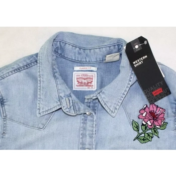 Damska koszula Levi's -Embroiderd Ultimate Shirt jeans z haftami 589300032