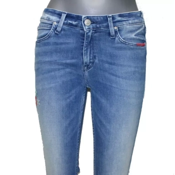 Damskie jeansy Lee Scarlett -Skinny L526RJUZ z aplikacjami