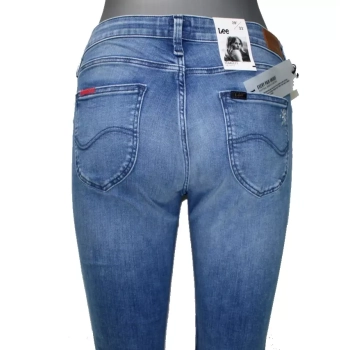 Damskie jeansy Lee Scarlett -Skinny L526RJUZ z aplikacjami