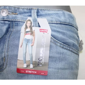 Dziecięce jeansy Levi's 710 -Super Skinny Stretch jasne rurki 4E2702-L4X