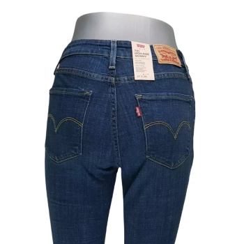 Damskie jeansy Levi's 721 -High Rise Skinny 188820047 -Blue Story -rurki