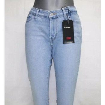 Levi's 711 Skinny - jeansy damskie jasne rurki 188810550