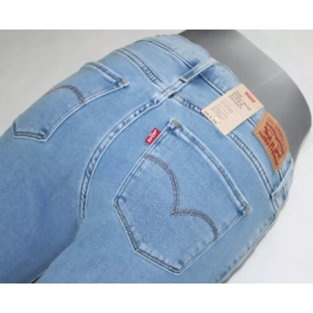 Damskie jeansy Levi's 720 jasne rurki wysoki stan 527970010 Azurite