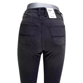 Jeansy damskie Pepe Jeans Regent -Skinny High -czarne rurki -PL200398WB82