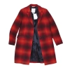 Damski płaszcz Tommy Hilfiger -Wool Blend Check Classic Coat -WW0WW31740 -czerwona kratka