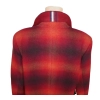 Damski płaszcz Tommy Hilfiger -Wool Blend Check Classic Coat -WW0WW31740 -czerwona kratka