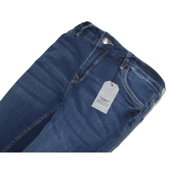 Damskie spodnie jeansowe Arizona -LKZ-47255 -ciemne rurki 7/8