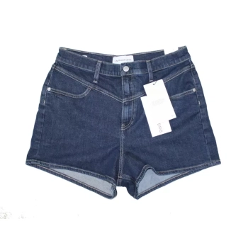 Spodenki damskie Calvin Klein Jeans - Denim Dark -J20J216488 -wysoki stan