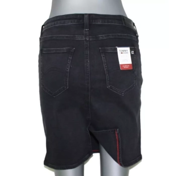 Spódnica Tommy Jeans Franzi Black Stretch czarny jeans DW0DW08226