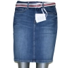 Spódnica jeans Tommy Hilfiger Rome -High Waist Lea Skirt WW0WW32974 z paskiem