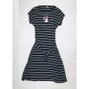 Sukienka Tommy Jeans -Belted Stripe Dress DW0DW09935-BDS -czarna w paski