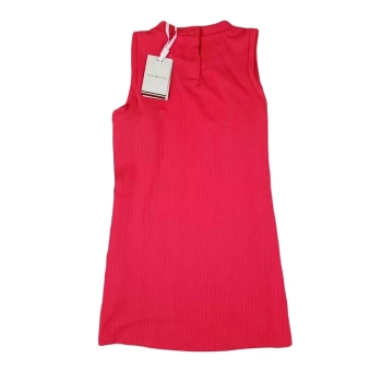 Sukienka dziecięca Tommy Hilfiger -Graphic Tape Dress KG0KG07184-TJN -Laser Pink -różowa