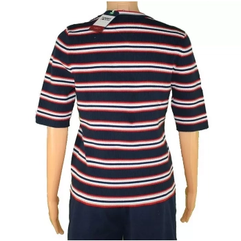 Damski sweterek Tommy Jeans -Stripe 3/4 Sleeve Sweater -DW0DW08518