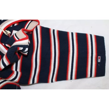 Damski sweterek Tommy Jeans -Stripe 3/4 Sleeve Sweater -DW0DW08518