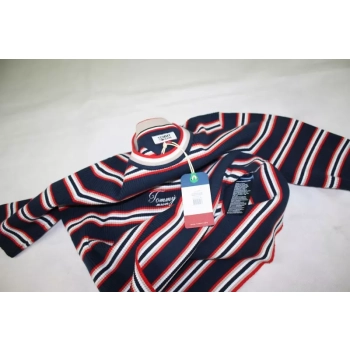 Damski sweterek Tommy Jeans -Stripe 3/4 Sleeve Sweater -DW0DW08518