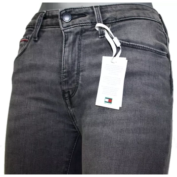 Tommy Hilfiger Como jeansy damskie szare rurki WW0WW25686