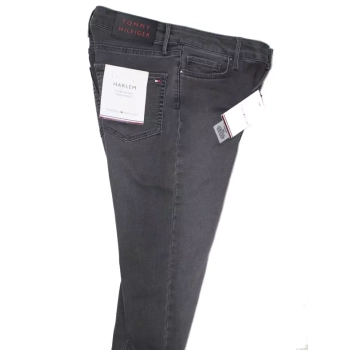 Jeansy Tommy Hilfiger Harlem damskie szare rurki WW0WW22698