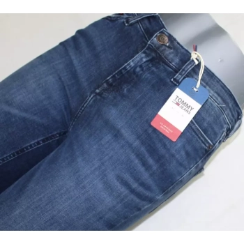 Damskie jeansy Tommy Jeans Nora -Horizon Dark Blue Stretch rurki DW0DW04994