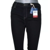 Spodnie jeansowe Tommy Jeans Nora -Plaid Black Stretch DW0DW05025 czarne rurki.