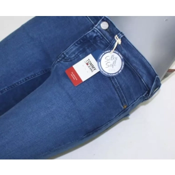 Damskie jeansy Tommy Jeans Sophie  - Low Rise Skinny - Plush Sea Blue Stretch DW0DW056378 rurki