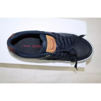 Męskie buty Levi's -Turner Comfort 229171-794-17 -Navy Blue skóra ekologiczna