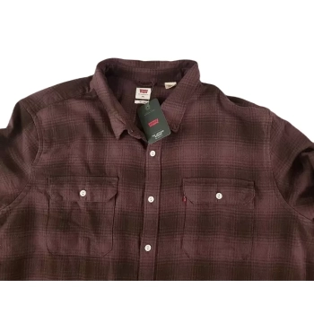 Koszula Levi's -Jackson Overshirt Relaxed 868960005 Huckleberry brązowa kratka