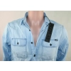 Męska koszula jeansowa Replay -Blue Jeans -Regular Fit -M4033.000