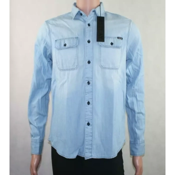 Męska koszula jeansowa Replay -Blue Jeans -Regular Fit -M4033.000