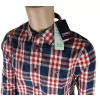 Męska koszula Tommy Jeans -Twilight Navy Multi Check -kratka - DM0DM13041-C87