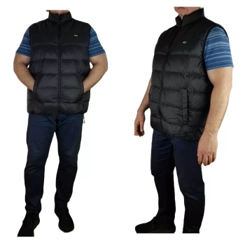 Męska kamizelka Tommy Jeans -Essential Light Down Vest -DM0DM14358-BDS kaczy puch