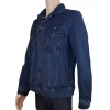 Męska kurtka jeansowa Wrangler Authentic Jacket - W410YN29H - Coalblue Stone