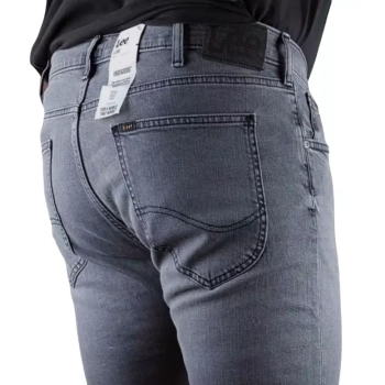 Jeansy Lee Luke męskie - Slim Tapered - Greys End L719IBB82 szare