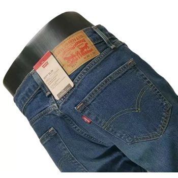 Męskie jeansy Levi's 511 Slim - Stretch Below Waist - 045111163 Dark Indigo Worn In