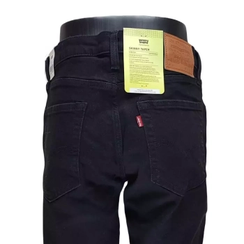 Męskie jeansy Levi's Skinny Taper - Premium - Stretch - Levi's Flex - Black Leaf 845580116 czarne