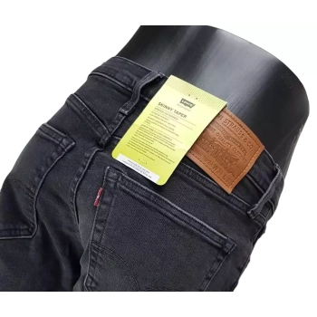 Męskie jeansy Levi's Skinny Taper - Stretch - Black Destructed 845580174