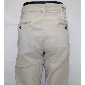 Męskie spodnie Pepe Jeans -Chino PM210564C342-853 jasny beż