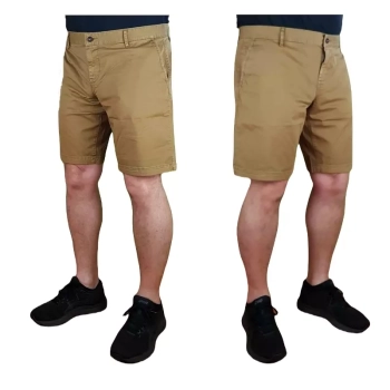 Męskie spodenki Hugo Boss Orange - Schino Slim Shorts Stretch - 50489112-280 khaki