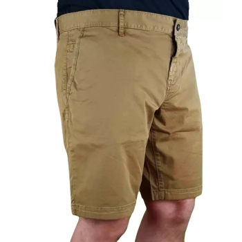 Męskie spodenki Hugo Boss Orange - Schino Slim Shorts Stretch - 50489112-280 khaki