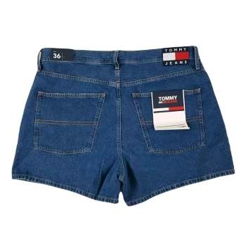 Męskie krótkie spodenki Tommy Jeans - Denim Beach Short - DM0DM16291-1A5 Denim Medium