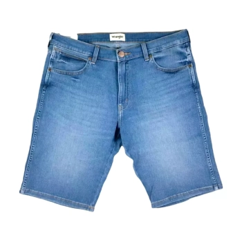 Męskie spodenki jeans Wrangler Colton Shorts - W16CXPZ35 Blue Fortex