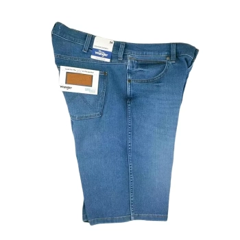 Męskie spodenki jeans Wrangler Colton Shorts - W16CXPZ35 Blue Fortex