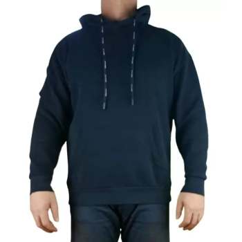 Męska bluza z kapturem Tom Tailor - Relaxed Hoodie - 1032770-66672 granatowa