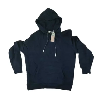 Męska bluza z kapturem Tom Tailor - Relaxed Hoodie - 1032770-66672 granatowa