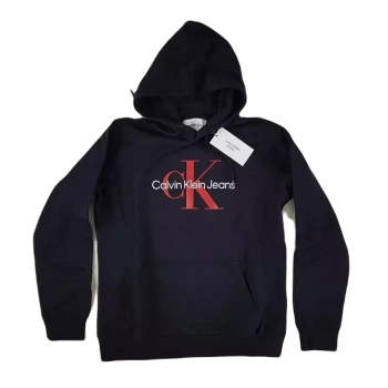 Bluza CALVIN KLEIN JEANS - Seasonal Monogram Regular Hoodie - J30J320805 - czarna