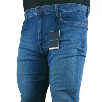 Jeansy męskie Tommy Hilfiger Bleecker -Slim Fit TH Flex MW0MW21840-1AB -Jacob Indigo