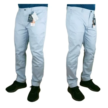 Spodnie męskie Tommy Hilfiger Bleecker - TH Flex 1985 Chino - Stretch Slim Fit - MW0MW26619-C1O - Breezy Blue - błękitne